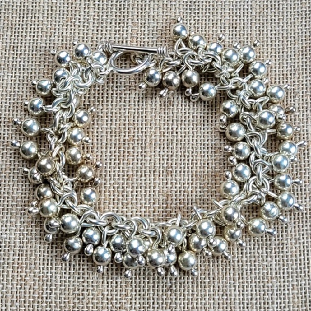 Gorgeous Retired Silpada Sterling 925 silver Cha Cha Bracelet